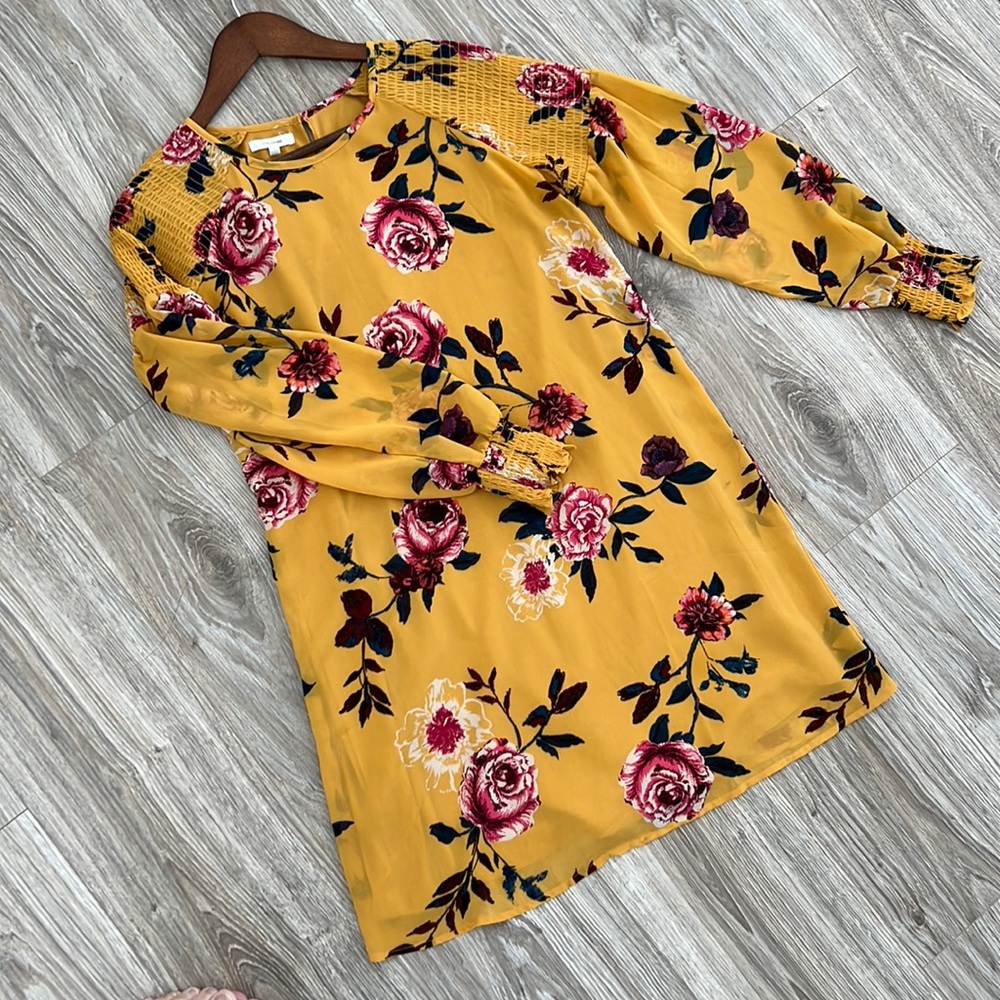 Maurice’s long sleeve floral shift dress